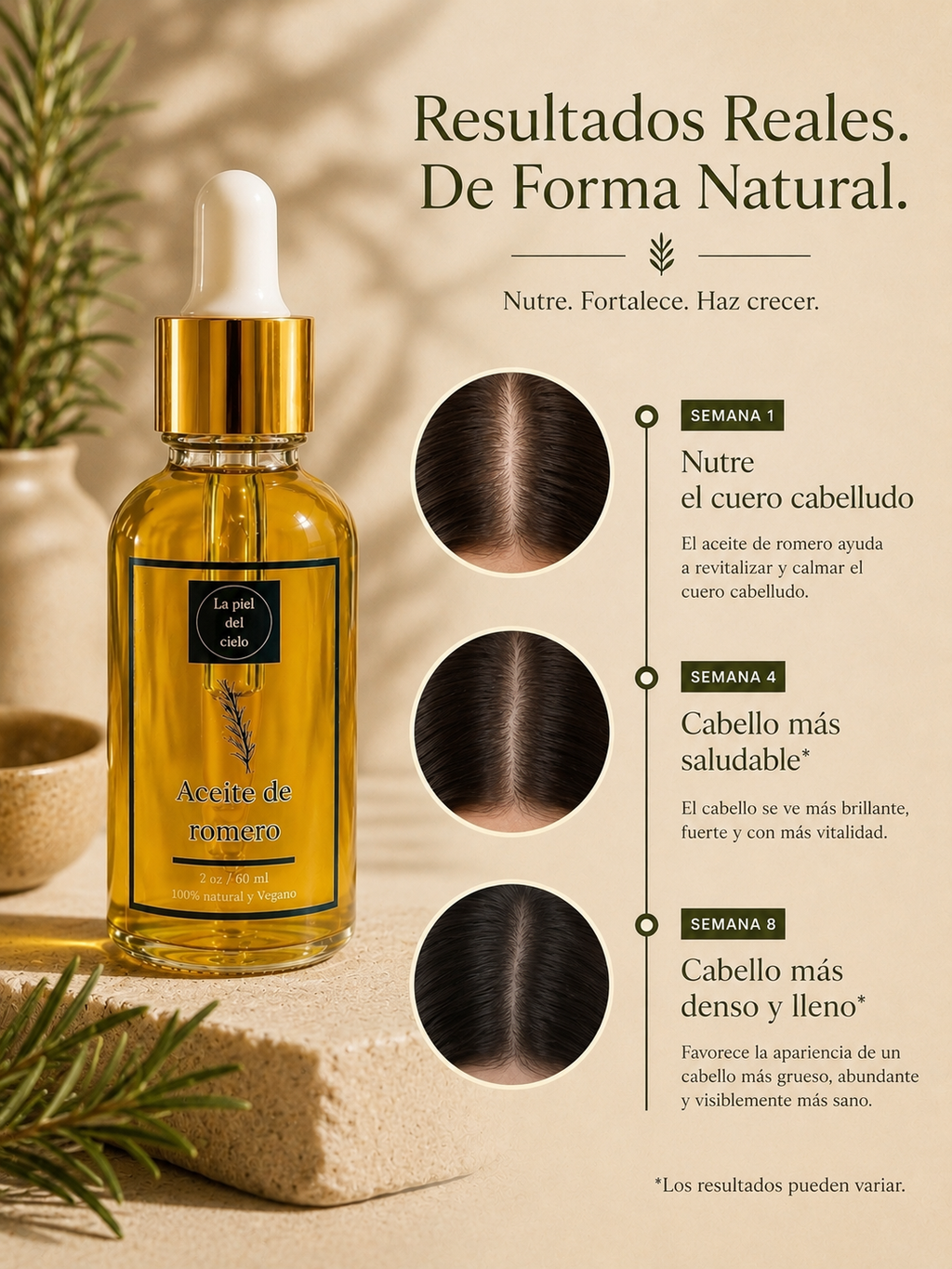 Aceite de Romero para el Cabello — 100% Natural y Vegano