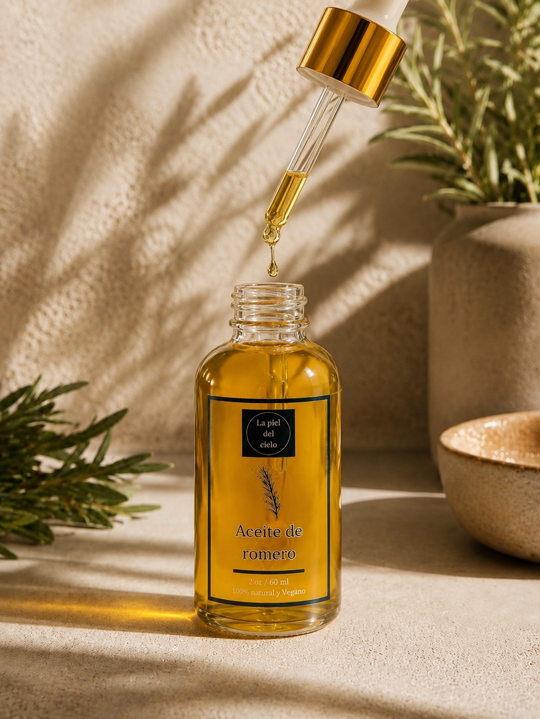 Aceite de Romero para el Cabello — 100% Natural y Vegano